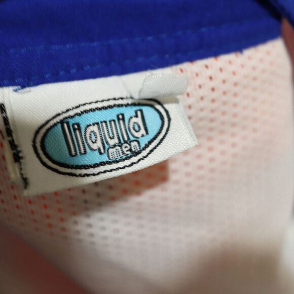 Liquid Men Orange & Blue Short Swim Trunks Vacation Beach 34 Medium - Picture 6 of 8